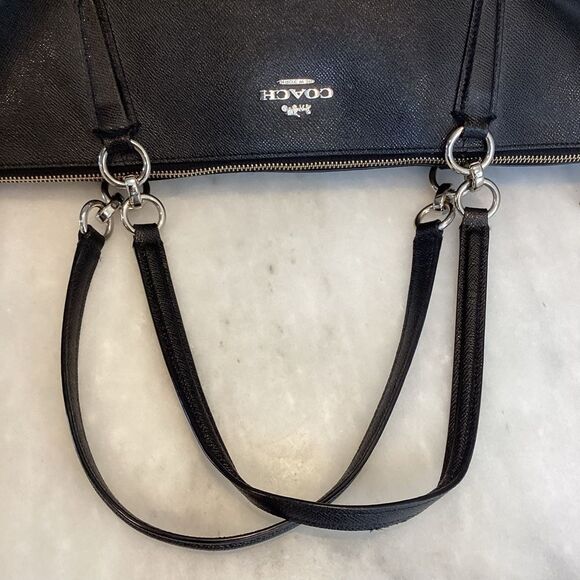 Coach Ava Crossgrain Leather Shoulder Bag Tote - Picture 10 of 14